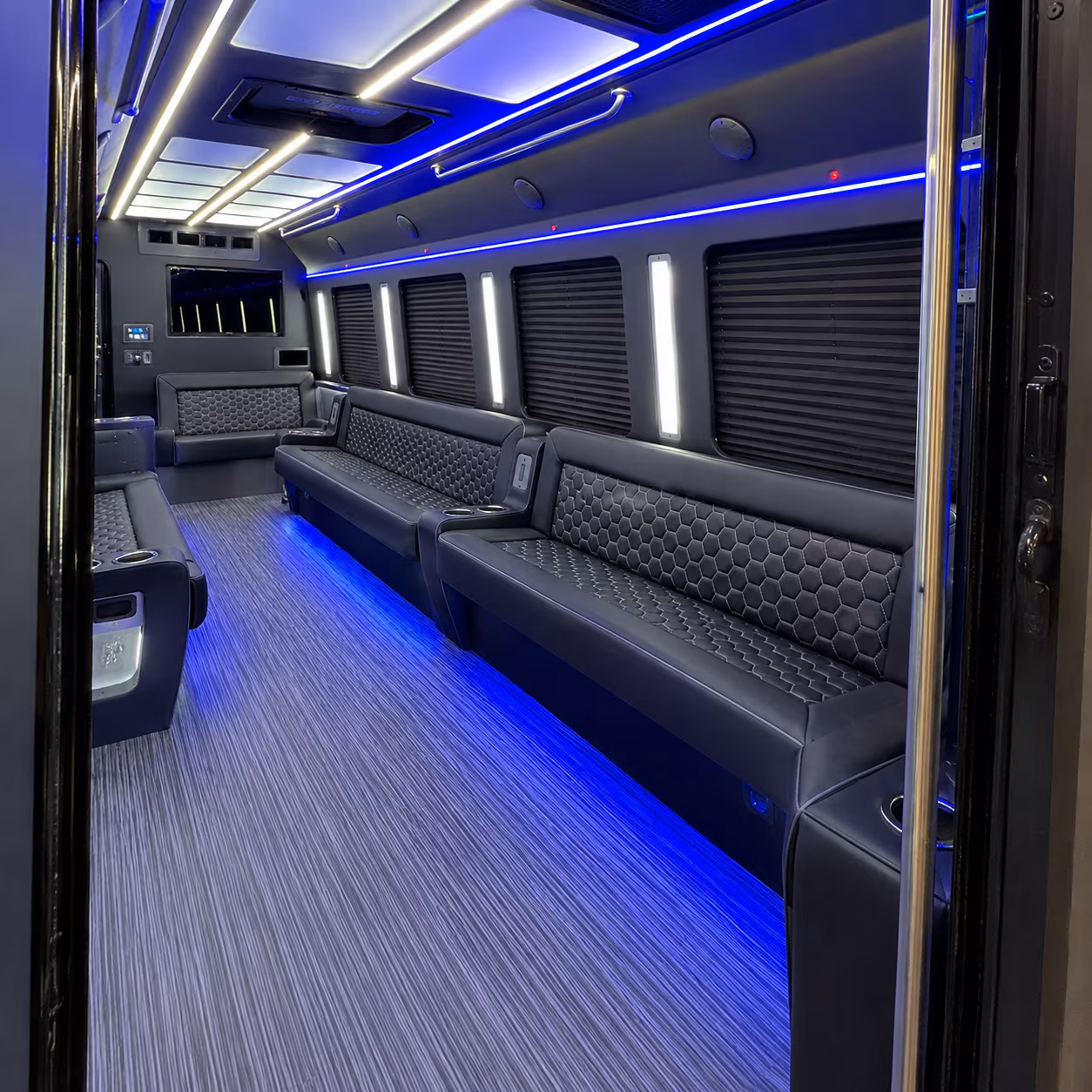 moreno valley party bus rental interior